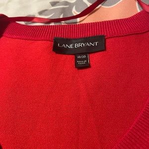 Lane Bryant large red sweater